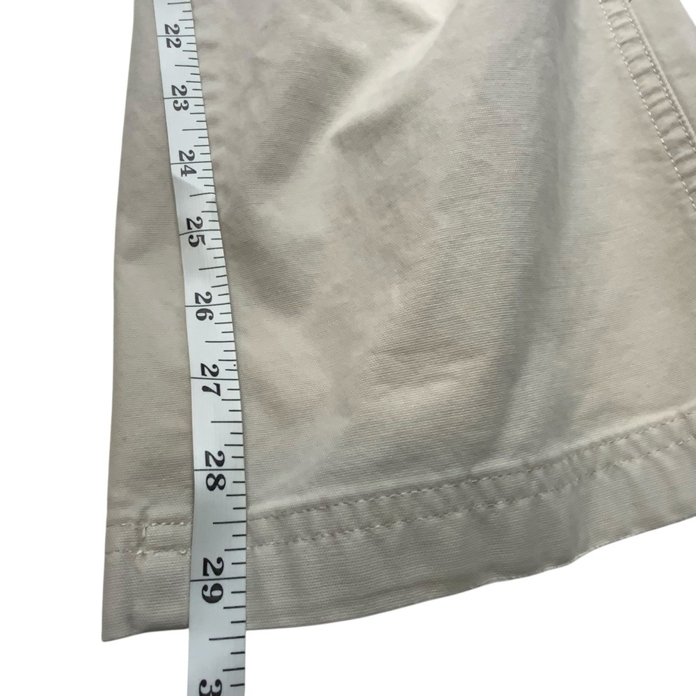 L.L. Bean‎ Women's Size 18 Light Tan Flat Front Cargo Chino Pants Casual Comfort - Picture 12 of 14